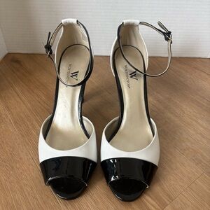 Worthington  Two-Tone Black and White Heels